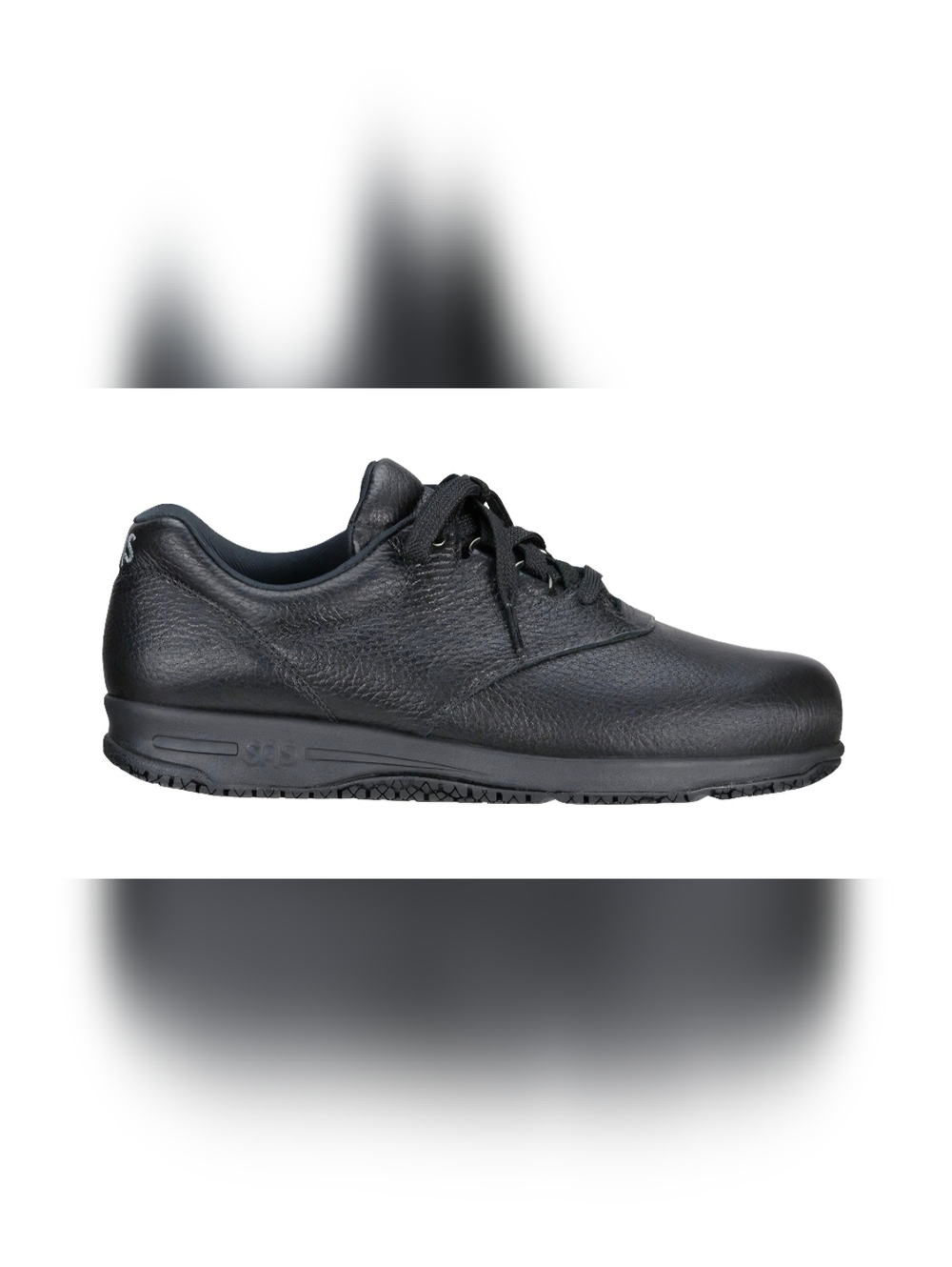 SAS Women's Liberty Black Shoe Leather Slip Resistant Sneaker 10WW NWT - Picture 2 of 16